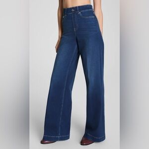 Spanx SpanxShape EveryWear Wide Leg Jeans Sz Large Tall